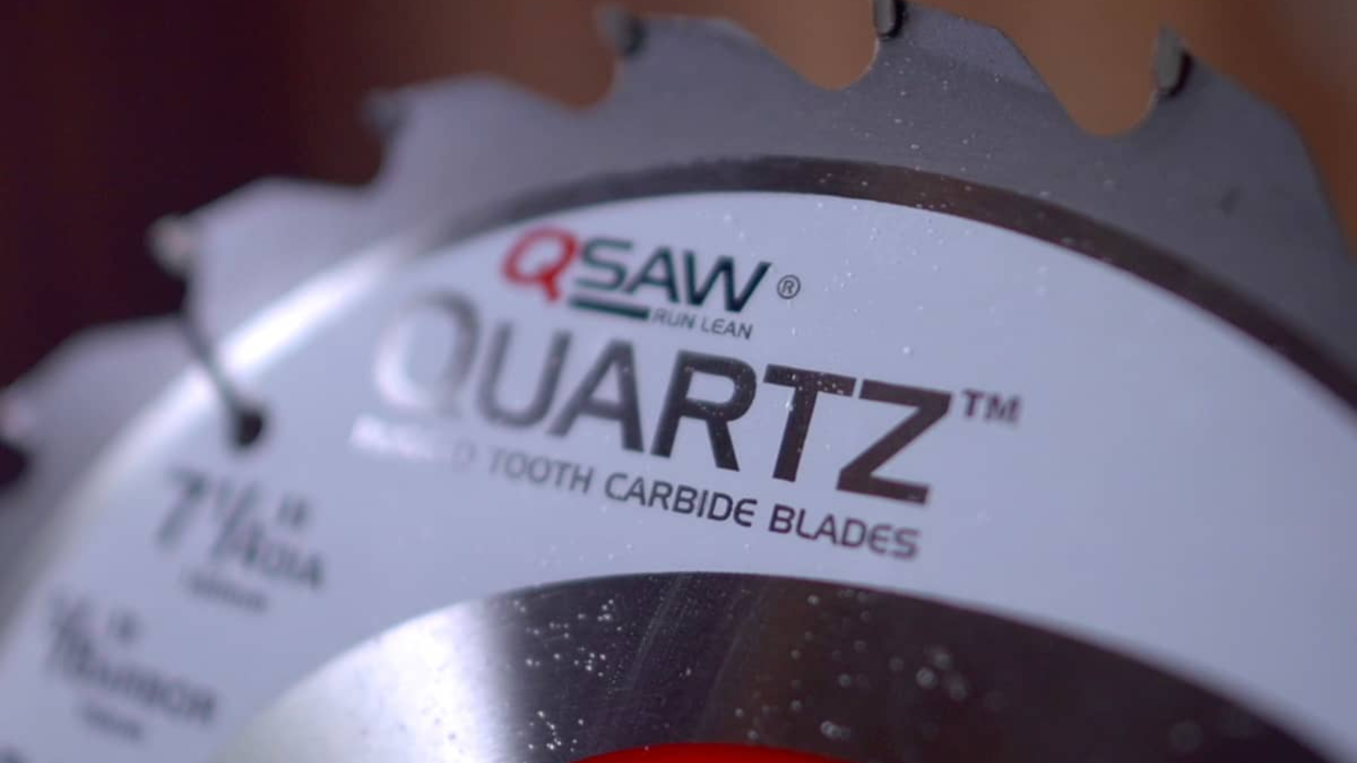 circular saw blade showcasing its carbide-tipped teeth