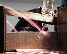 Band Saw Blade Cutting Solids Correctly 