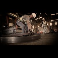 QSaw 1002 triple chip carbide band saw blade, steel service center