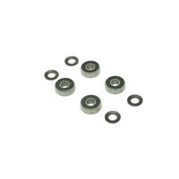 Close-up detail of FMB band saw roller guide bearings from kit 312306