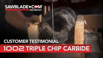 Customer Testimonial: Qsaw 1002 Triple Chip Carbide Band Saw Blade; When You Cant Afford Mistakes