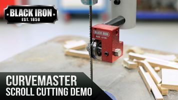 Curvemaster Scroll Cutting Demo with Ken using the Q101 Band Saw Blade
