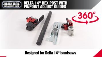 Delta 14” H-Pro – 360 Video Demo for this Delta 14” H-Pro Roller Guide Upgrade Kit for your band saw