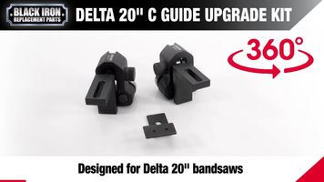 Delta 20” C – 360 Video Demo for this Delta 20” C Roller Guide Upgrade Kit for your band saw