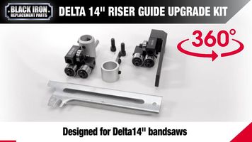 Delta 14” R – 360 Video Demo for this Delta 14” R Roller Guide Upgrade Kit for your band saw