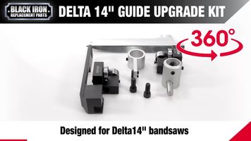 Delta 14” – 360 Video Demo for this Delta 14” Roller Guide Upgrade Kit for your band saw