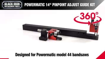 Powermatic 14” Pro – 360 Video Demo for this Powermatic 14” Wood Guide Upgrade Kit for your band saw
