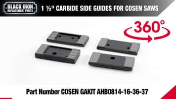 COSEN GAKIT AHB0814-16-36-37 Carbide Guides 360° Video Overview