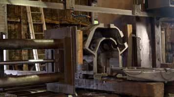 Finished Cut with QSaw 1001 Carbide Band Saw Blade on Cast Iron Transmission