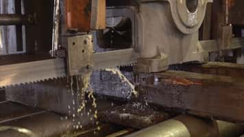 Foundry Carbide Band Saw Blade Performance: QSaw 1001 Cutting Cast Iron Housing