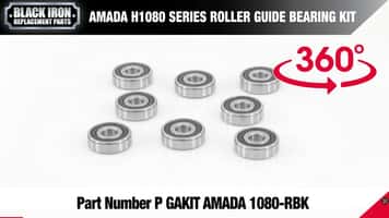 Roller Guide Kit for Amada H1080 Carbide Guides 360° Video Overview