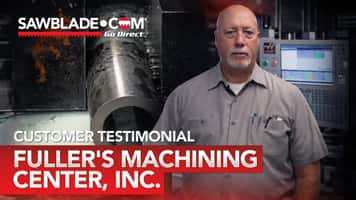 Fuller’s Machining Customer Testimonial Q701 Bandsaw Blade Performance with Sawblade