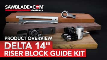 Delta 14" Riser Band Saw Guides – Black Iron Guide Kit for Precision Cutting Power