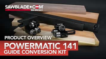 Powermatic 141 Bandsaw Guides – Black Iron Guide Kit Upgrade for Precision and Performance